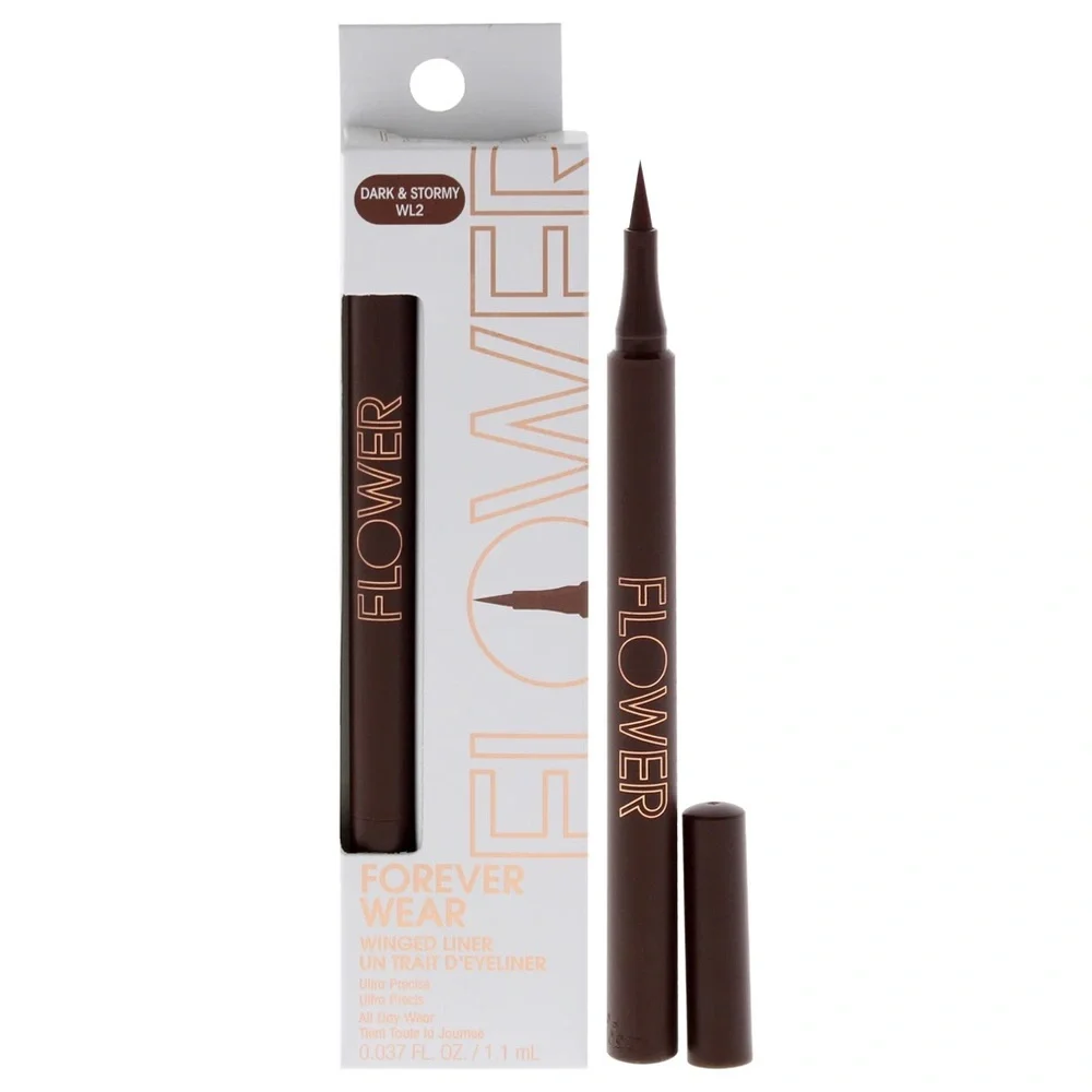 FLOWER Beauty Forever Wear Winged Liner - Dark & Stormy